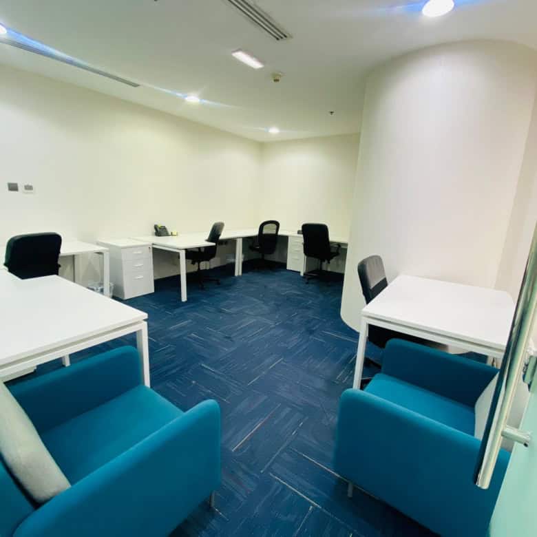 Bright, professional office environment in Dubai's Nextspace coworking space, ideal for startups and entrepreneurs.