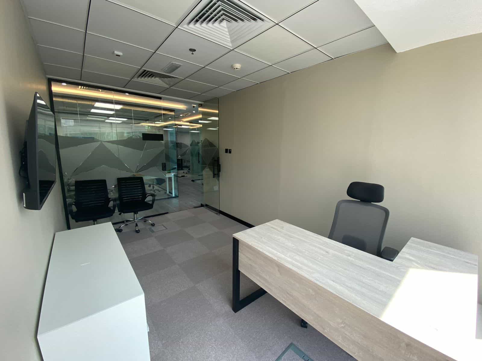 Bright, professional office environment in Dubai for startups and remote teams at Nextspace UAE.