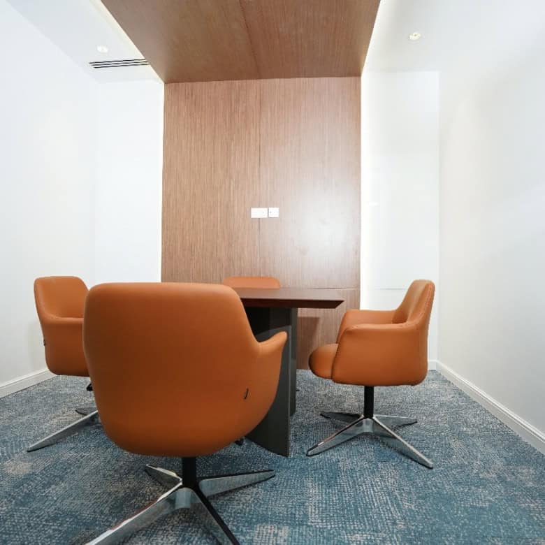Comfortable coworking office space with Meeting room in Dubai, UAE.