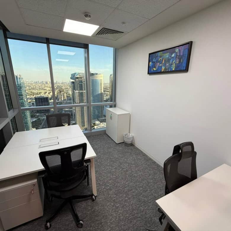 Office, workspace, Dubai, coworking, business, workplace, city view, meeting room, high-rise, professional, Nextspace UAE.