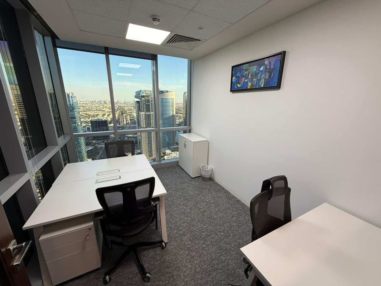 Office, workspace, Dubai, coworking, business, workplace, city view, meeting room, high-rise, professional, Nextspace UAE.