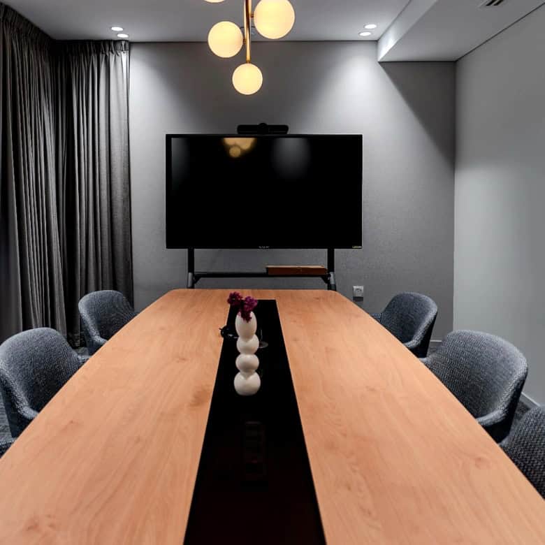 Flexible office space in Dubai with modern conference rooms for meetings and collaboration.