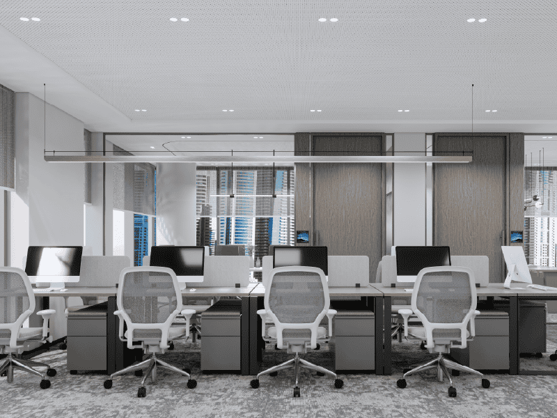 Bright, professional office environment in Nextspace UAE.