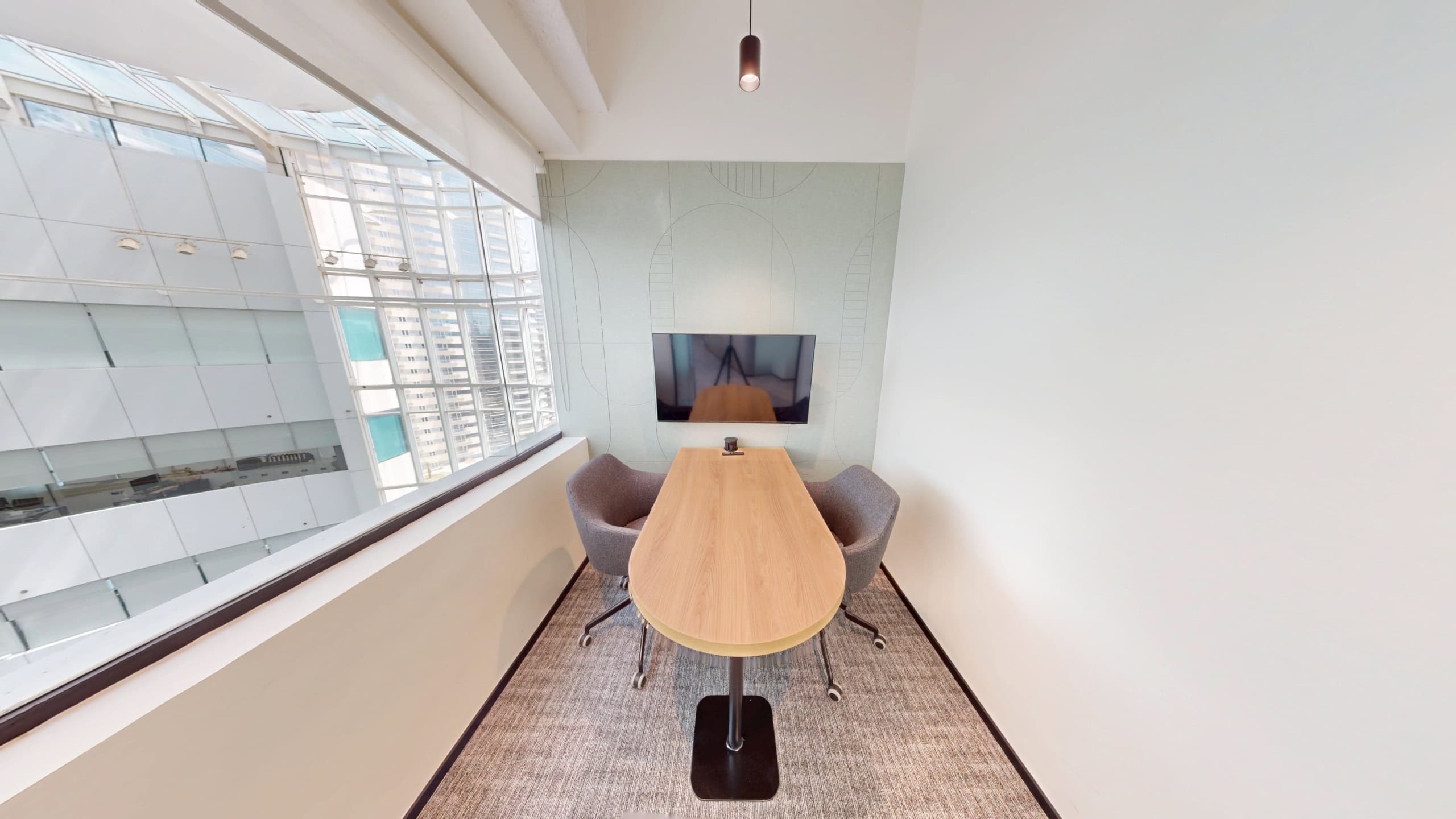 Bright office space in Dubai for remote work, startup meetings, and flexible coworking solutions with city views.