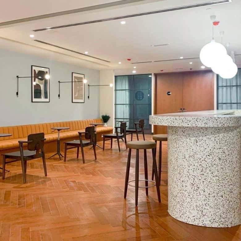 Bright and stylish workspace with contemporary design, perfect for networking and productivity at Nextspace UAE.