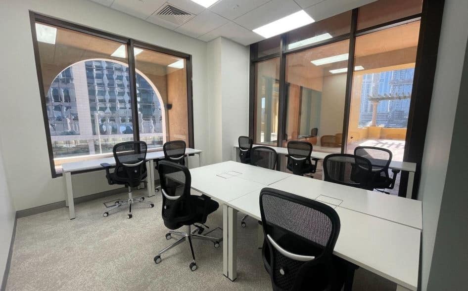 Modern coworking office space in Dubai for startups and remote teams.
