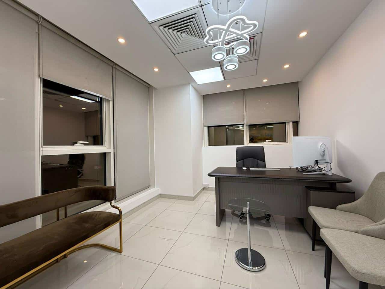 Contemporary office setup at Nextspace UAE promoting productivity and collaboration.