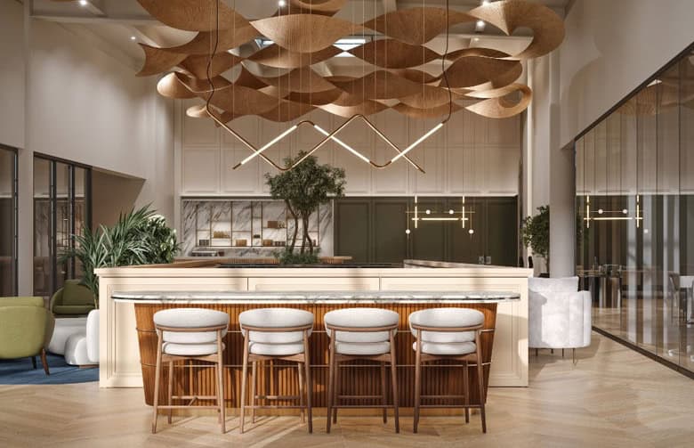 Modern coworking space with stylish interiors in Dubai. Perfect for entrepreneurs and professionals.