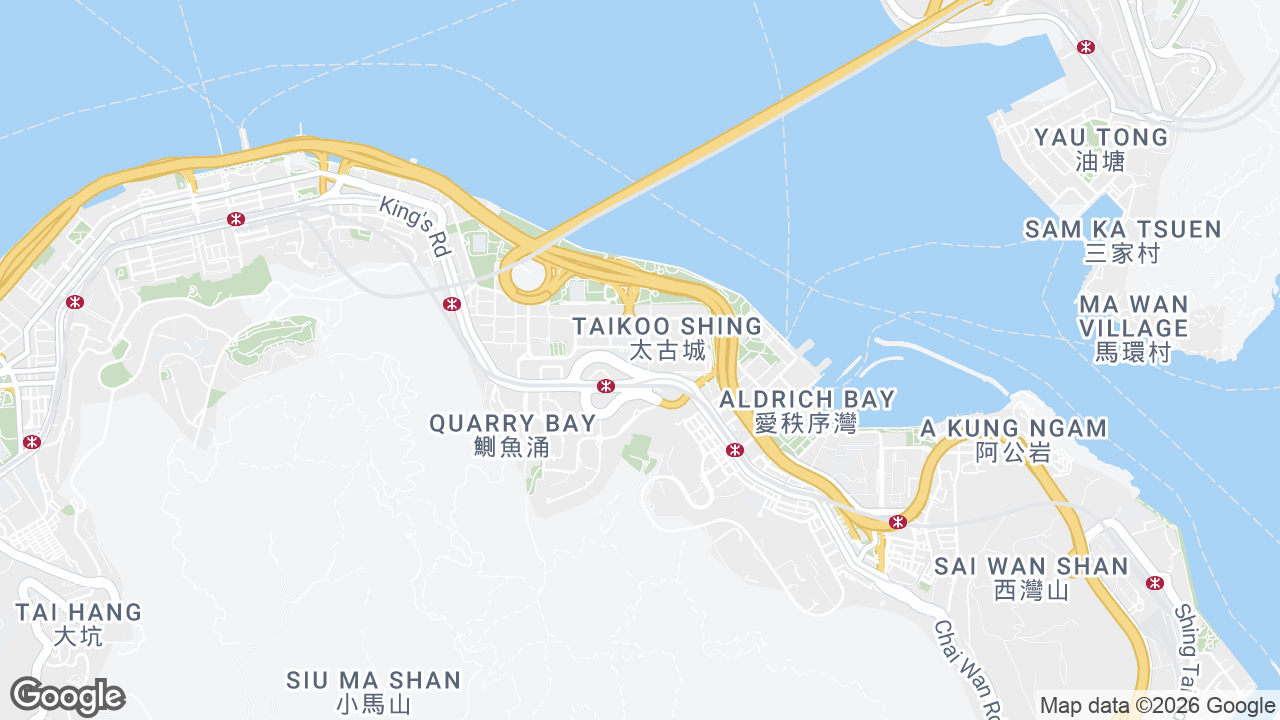 Map showing where 1111 King's Road, Tai Koo, Hong Kong is