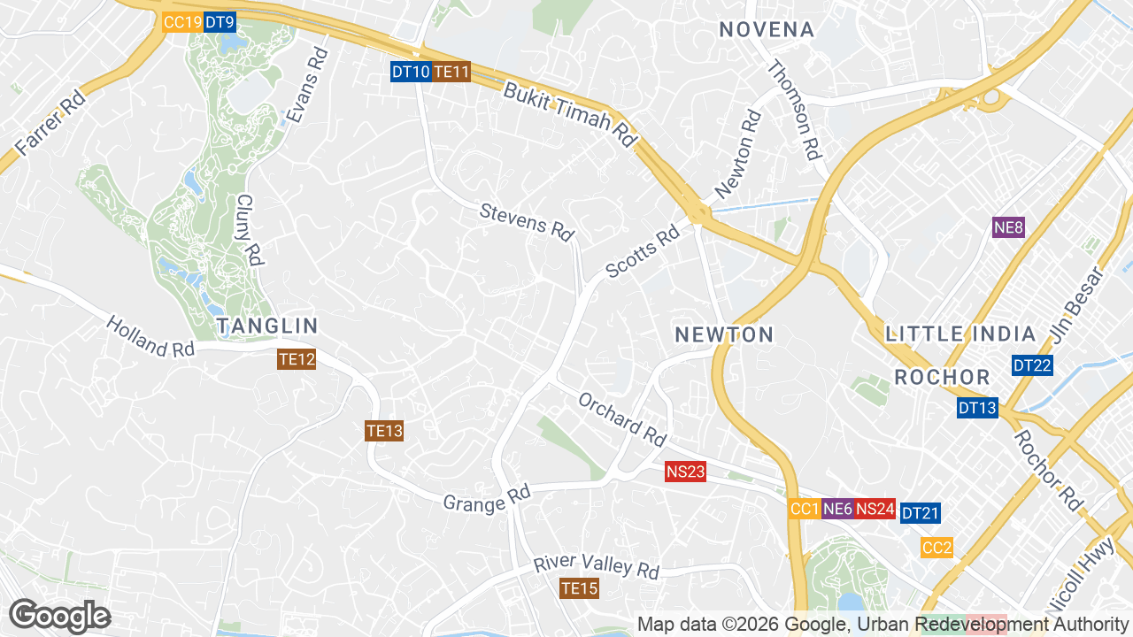 Map showing where 15 Scotts Road, Orchard, Singapore is