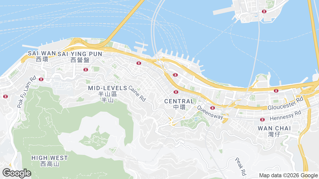 Map showing where 28 Stanley Street, Central, Hong Kong is