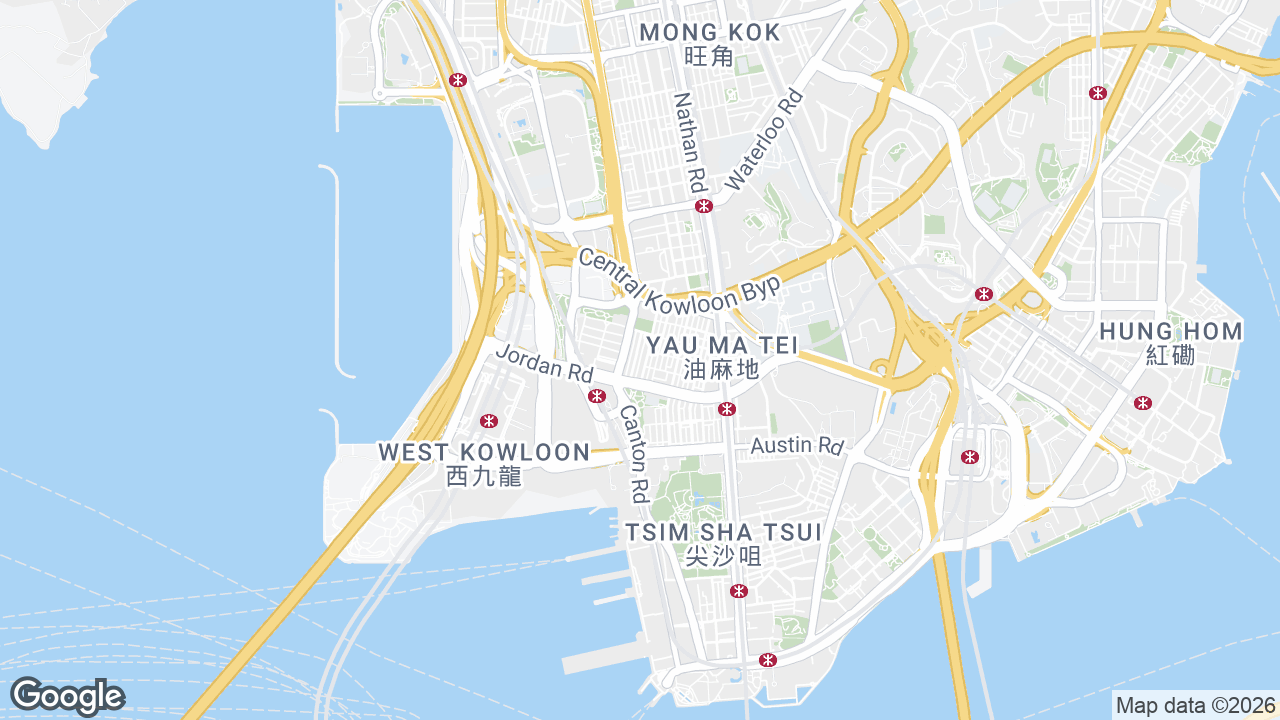 Map showing where 535 Canton Road, Jordan, Hong Kong is