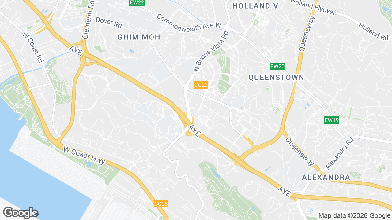 Map showing where 69 Ayer Rajah Crescent, Pasir Panjang, Singapore is