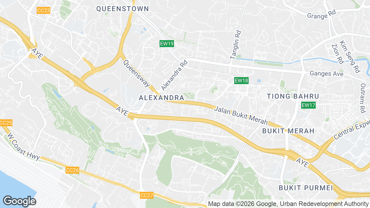 Map showing where ABM Building, Holland Village, Singapore is