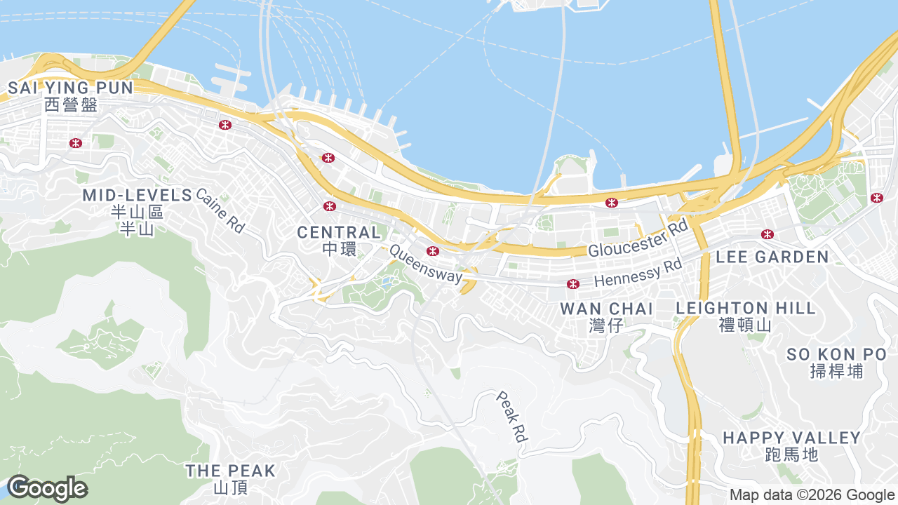 Map showing where Admiralty Centre Tower 2, Admiralty, Hong Kong is