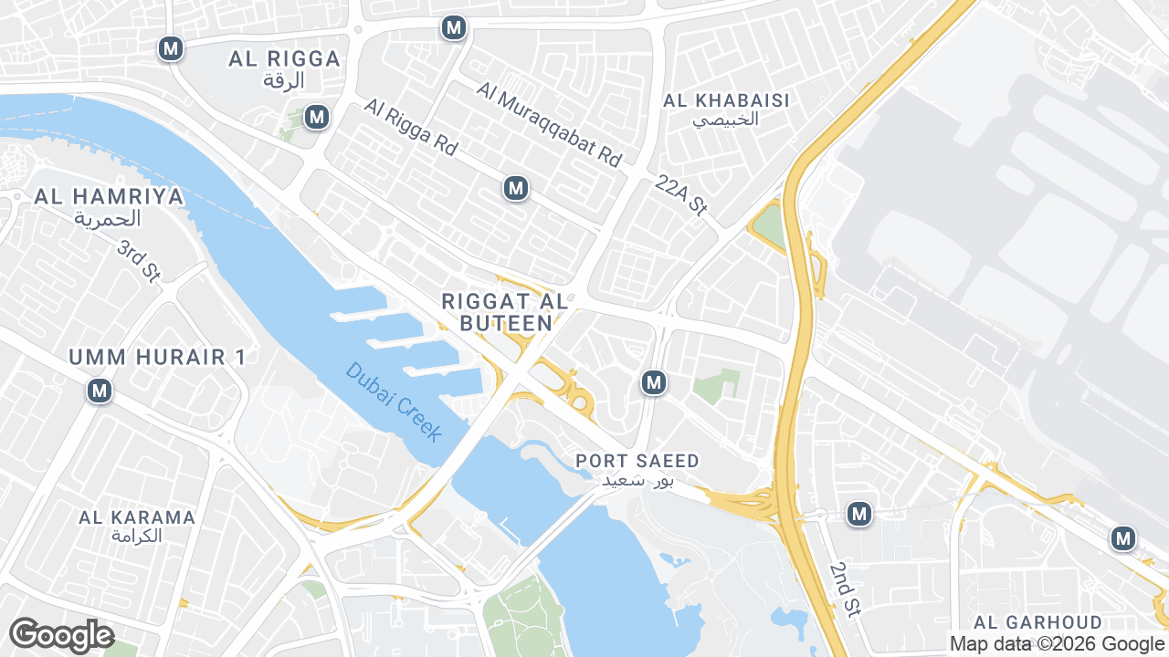 Map showing where Village, Deira, Dubai is
