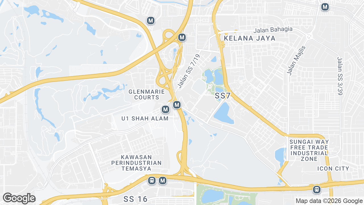 Map showing where Kelana Business Centre, Petaling Jaya & Selangor, Kuala Lumpur is