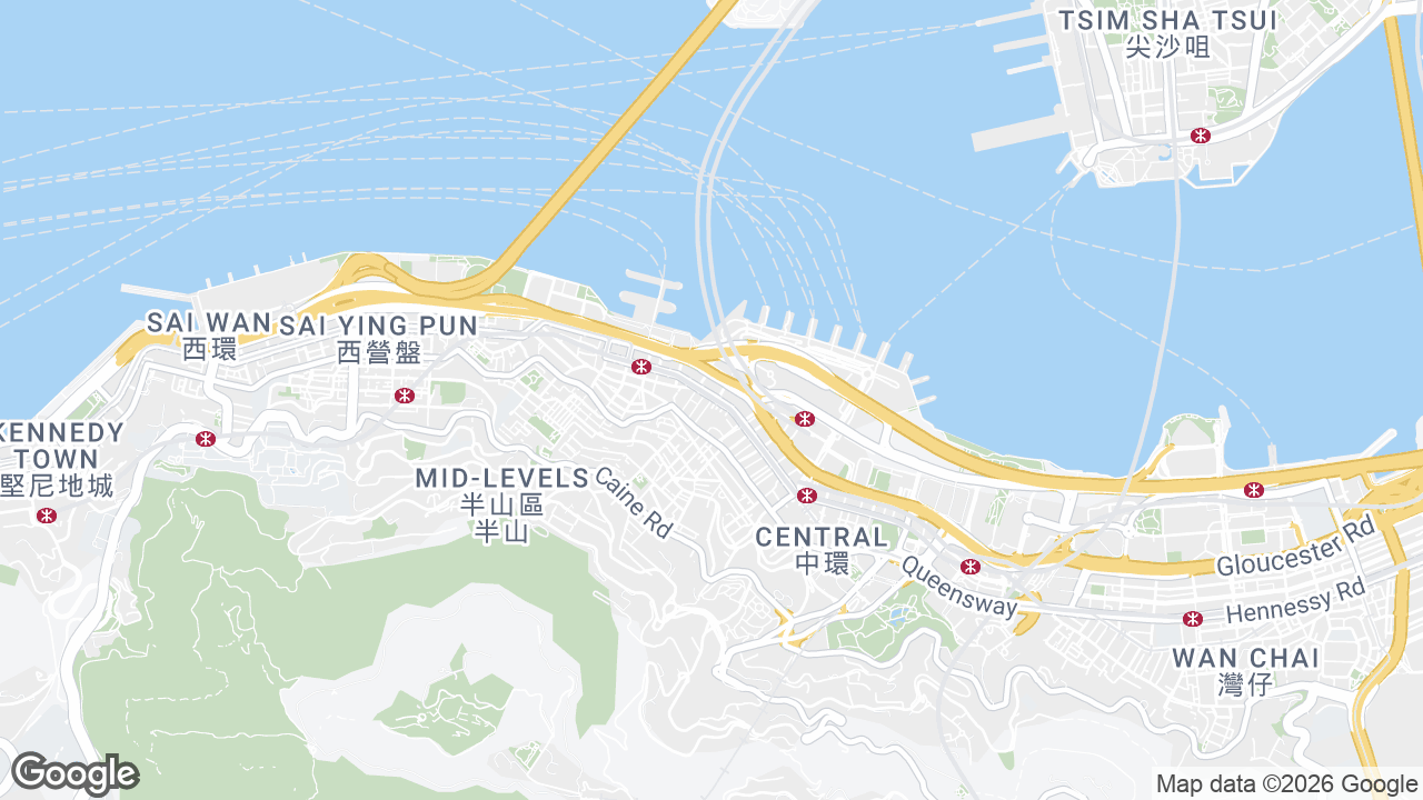Map showing where Bank of Dongguan Tower, Central, Hong Kong is
