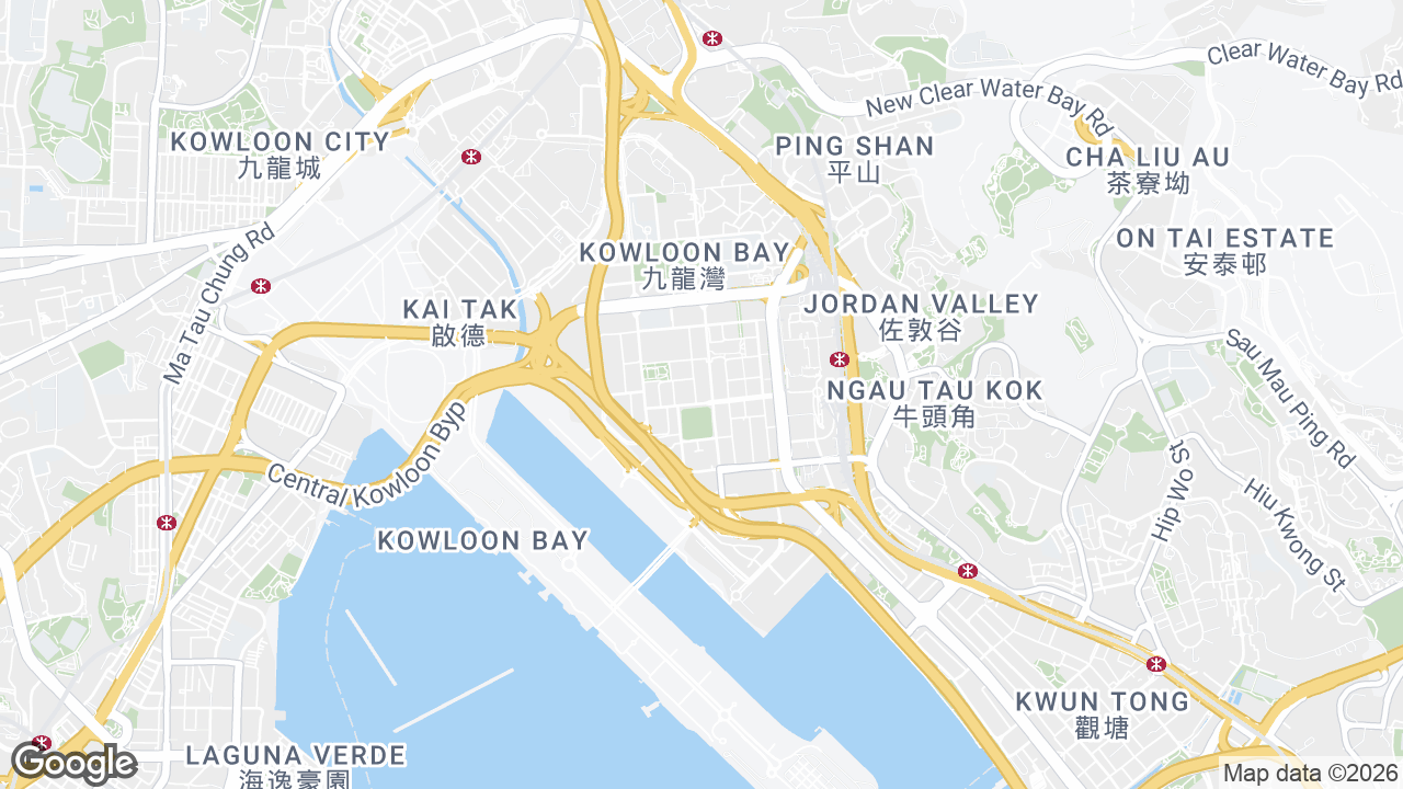 Map showing where Central Parc, Kowloon Bay, Hong Kong is
