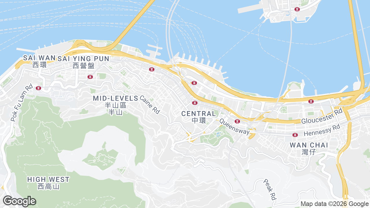 Map showing where China Building, Central, Hong Kong is