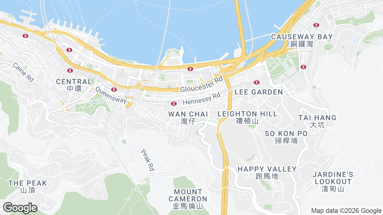 Map showing where Chinachem Johnston Plaza, Wan Chai, Hong Kong is