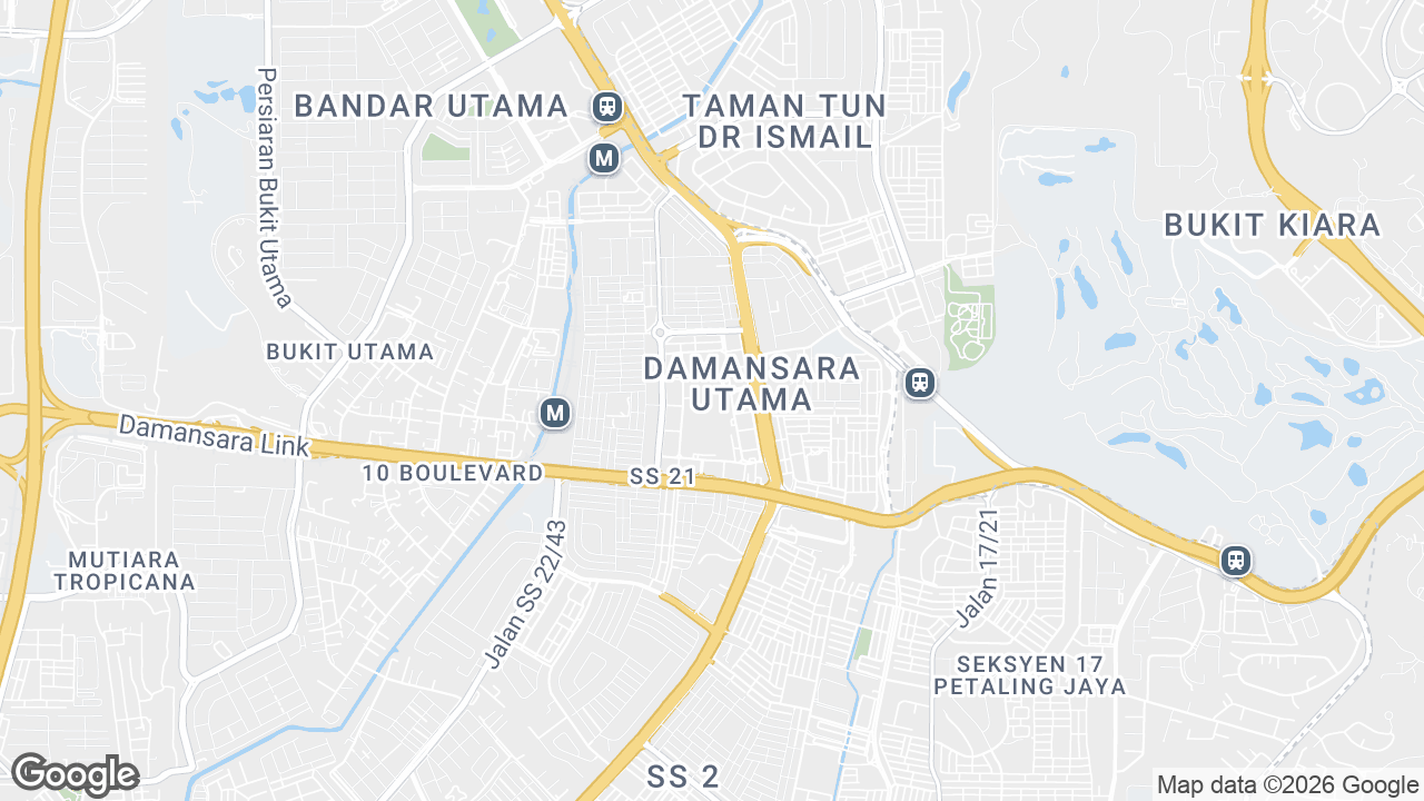 Map showing where The Starling, Petaling Jaya & Selangor, Kuala Lumpur is