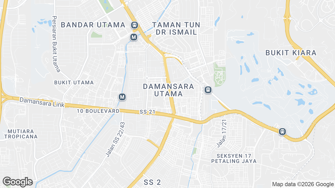 Map showing where The Starling Plus, Petaling Jaya & Selangor, Kuala Lumpur is