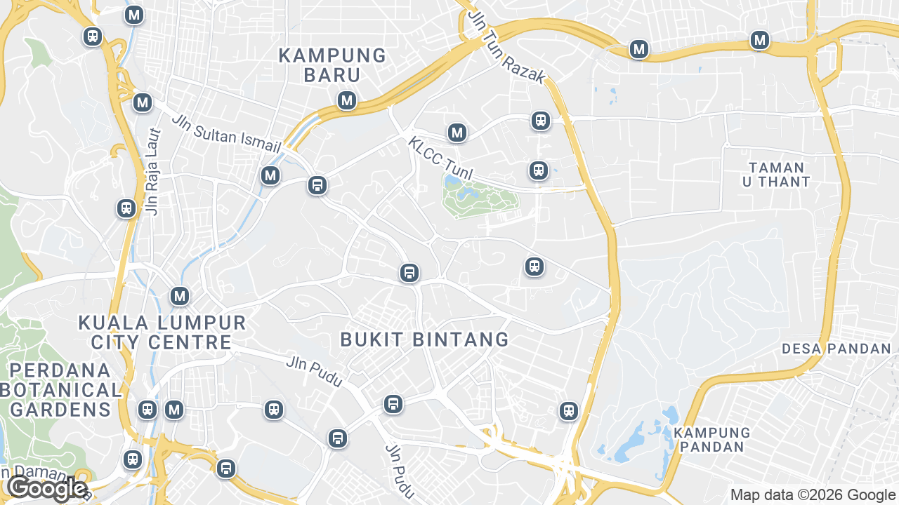 Map showing where Vipod Residence, KLCC & Jalan Sultan Ismail, Kuala Lumpur is