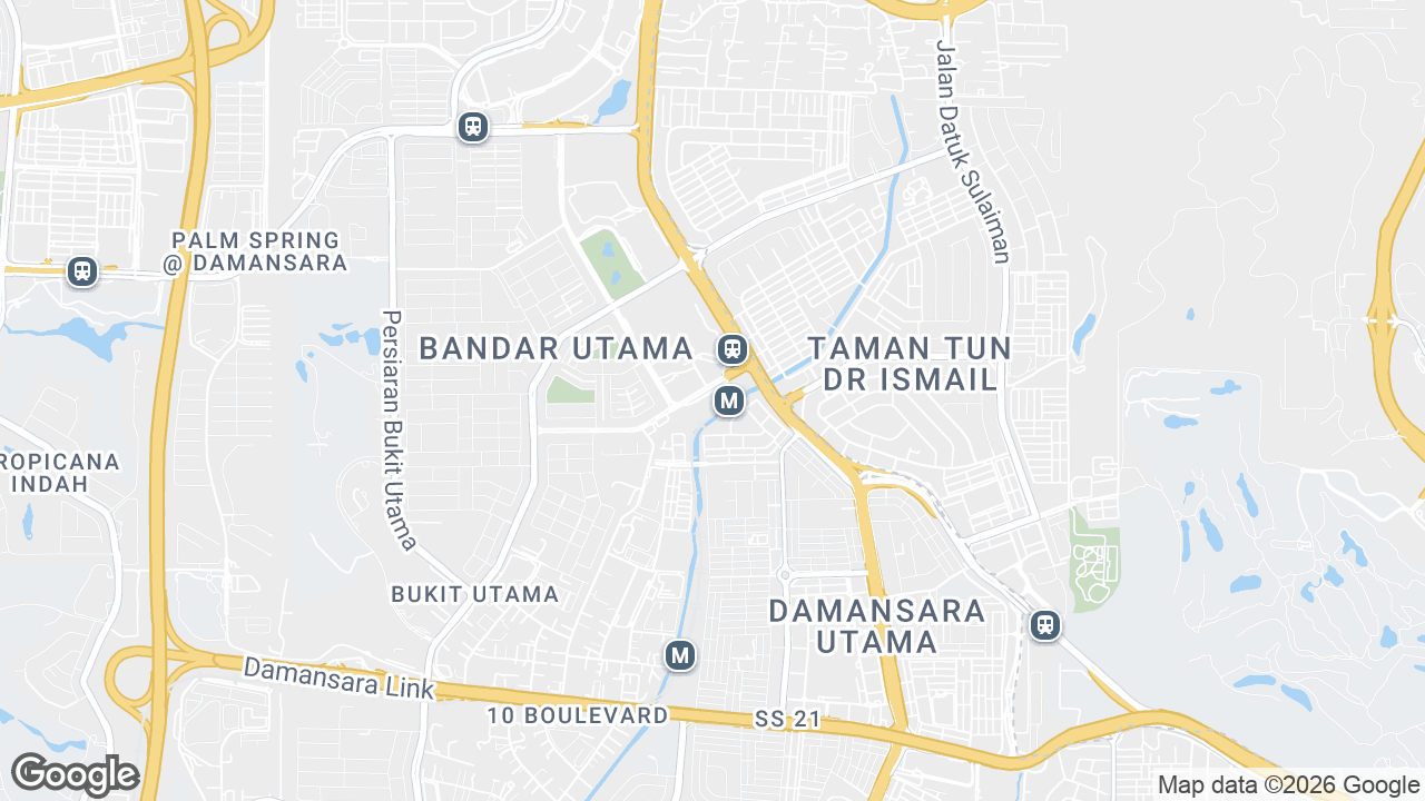 Map showing where 1 Powerhouse, Petaling Jaya & Selangor, Kuala Lumpur is
