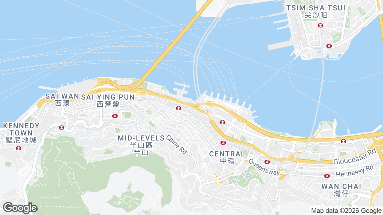 Map showing where Infinitus Plaza, Sheung Wan, Hong Kong is