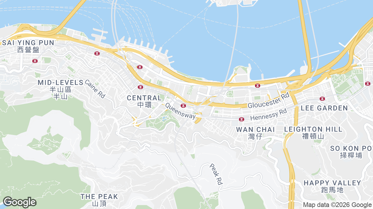 Map showing where Admiralty Centre Tower 1, Admiralty, Hong Kong is