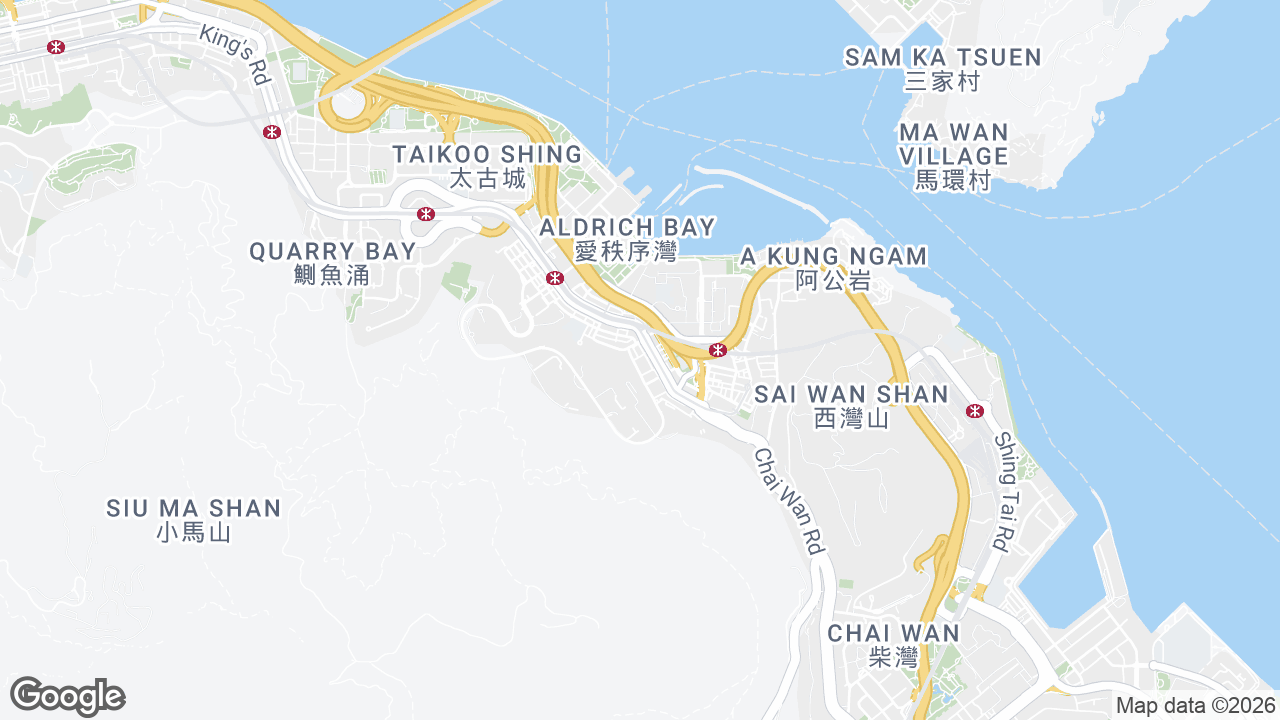 Map showing where Eastern Central Plaza, Shau Kei Wan, Hong Kong is