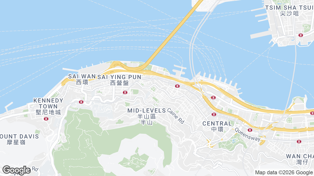 Map showing where Arion Commercial Centre, Sheung Wan, Hong Kong is