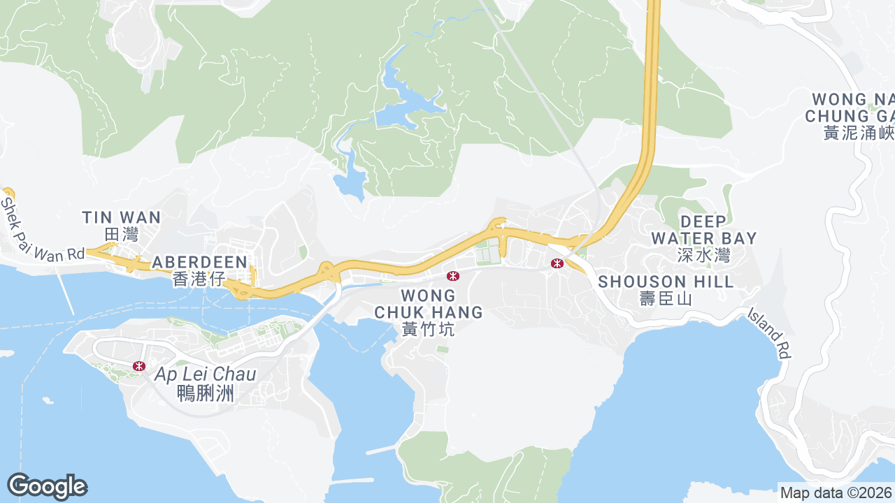 Map showing where Derrick Industrial Building, Wong Chuk Hang, Hong Kong is
