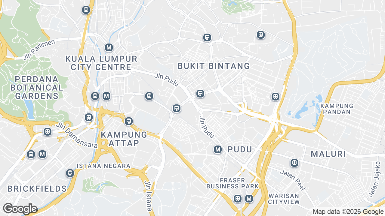 Map showing where MyTOWN Shopping Centre, KLCC & Jalan Sultan Ismail, Kuala Lumpur is