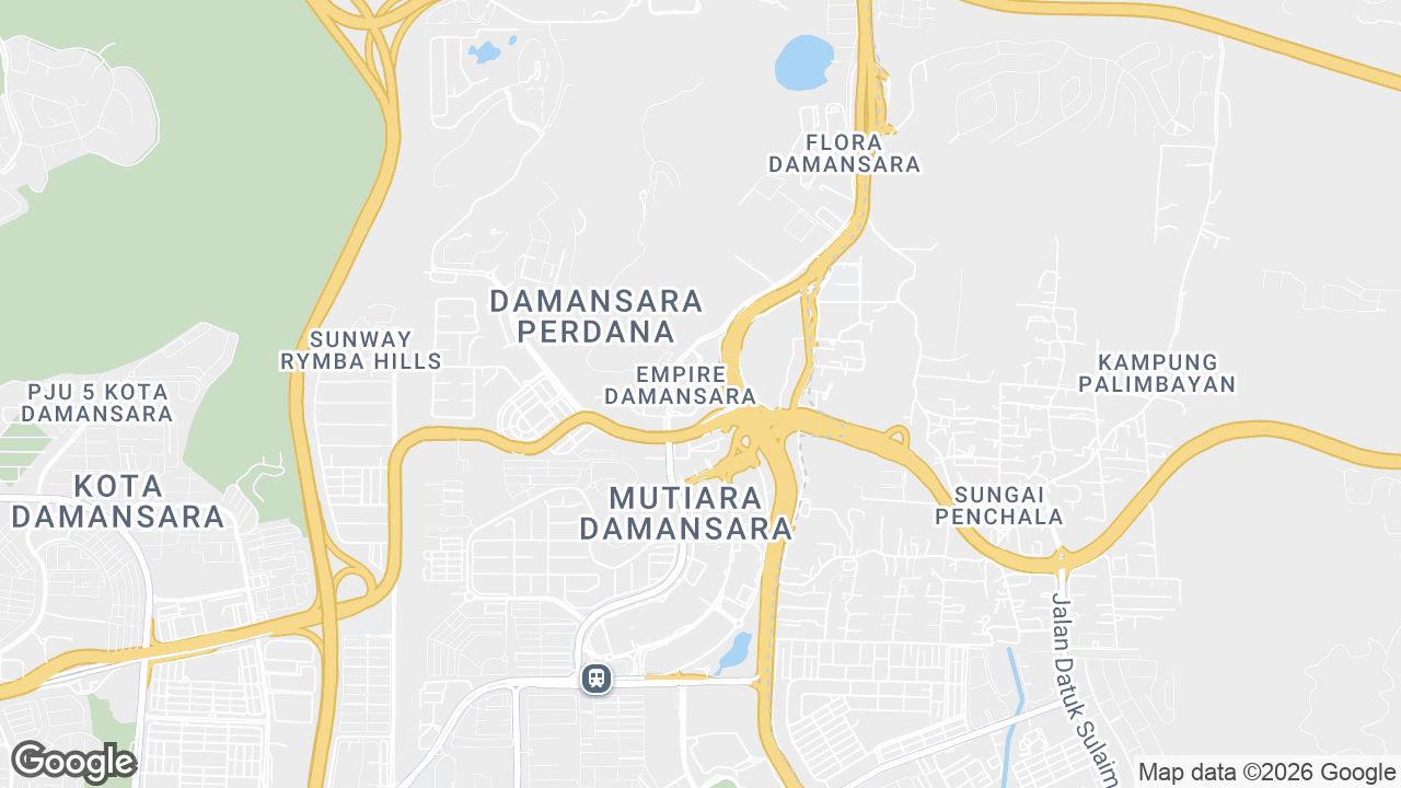 Map showing where Menara OBYU, Petaling Jaya & Selangor, Kuala Lumpur is