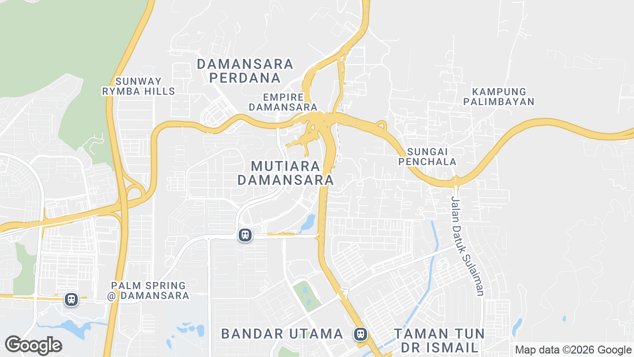 Map showing where Menara UAC, Petaling Jaya & Selangor, Kuala Lumpur is
