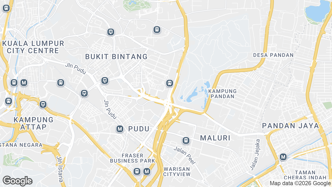Map showing where Menara Affin TRX, KLCC & Jalan Sultan Ismail, Kuala Lumpur is
