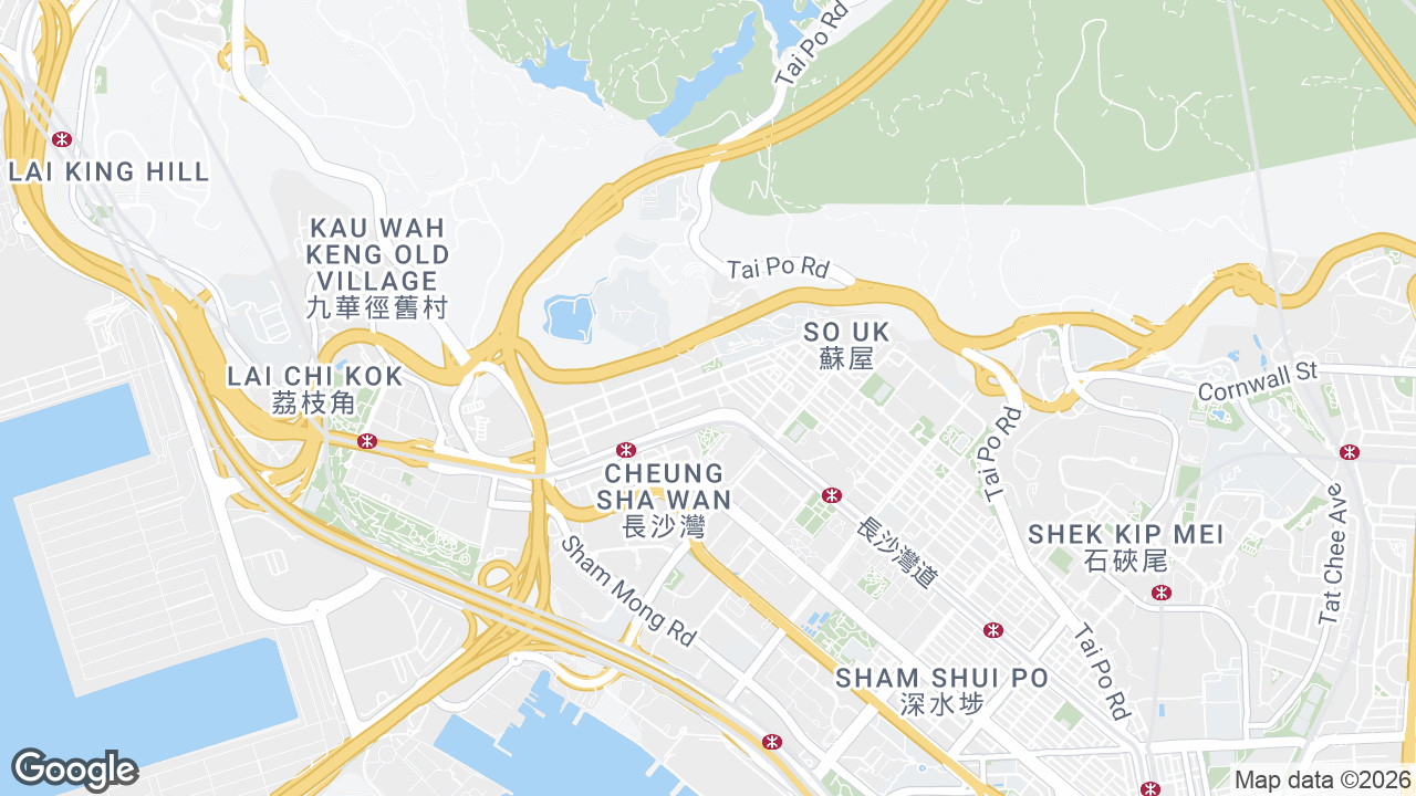 Map showing where Lai Cheong Factory Building, Cheung Sha Wan, Hong Kong is