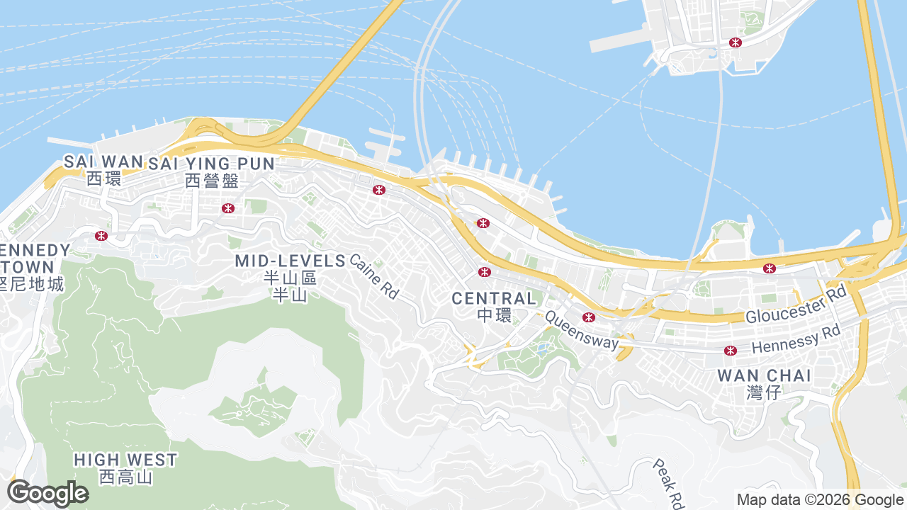 Map showing where Li Dong Building, Central, Hong Kong is