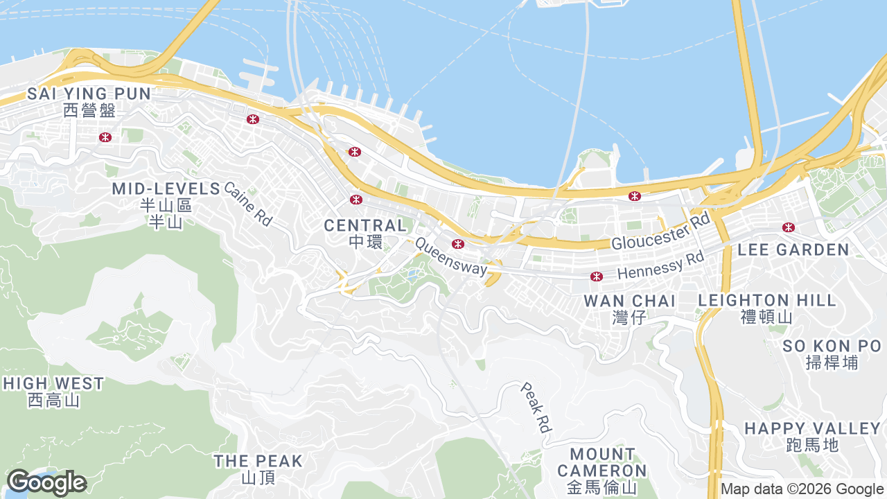 Map showing where Lippo Centre, Admiralty, Hong Kong is