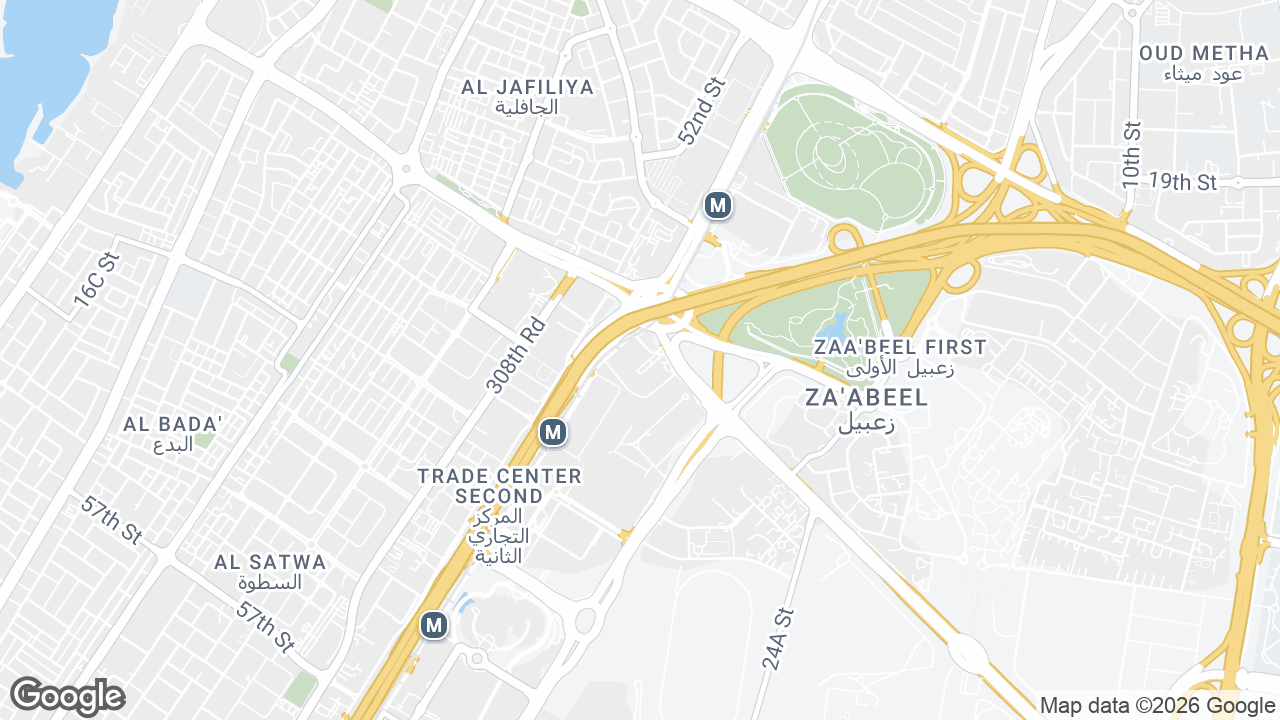 Map showing where Maktabi Business Center Dwtc, Sheikh Zayed Road & DWTC, Dubai is