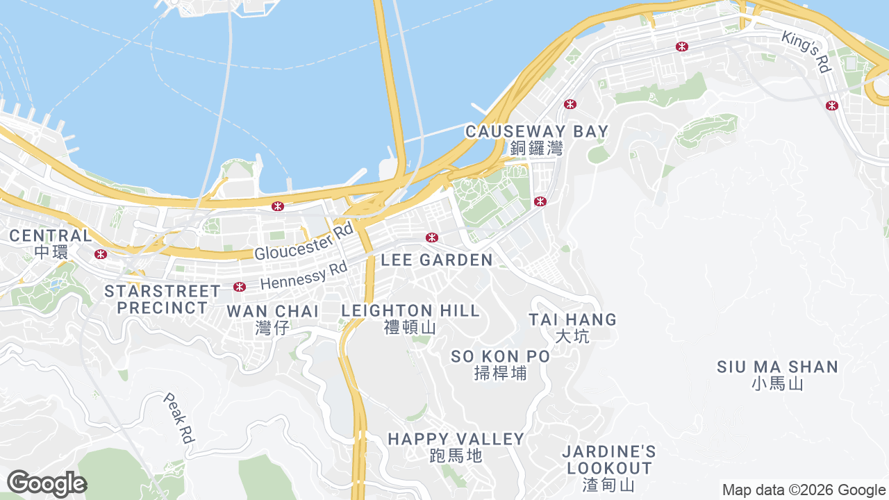 Map showing where Mc Donald Building, Causeway Bay, Hong Kong is