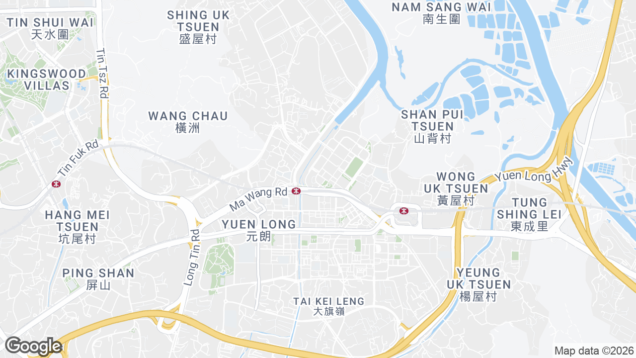 Map showing where The Rainbow, Yuen Long, Hong Kong is