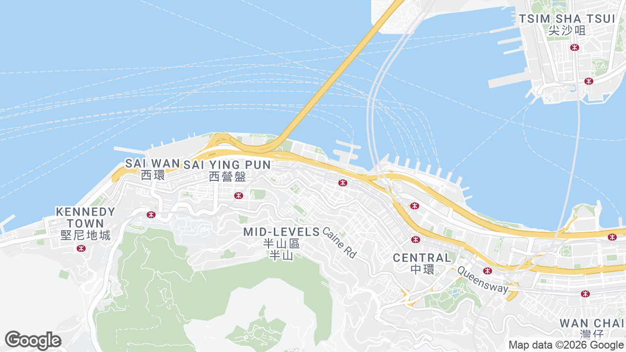 Map showing where Nam Wo Hong Building, Sheung Wan, Hong Kong is