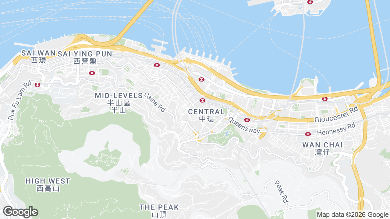 Map showing where New World Tower 2, Central, Hong Kong is