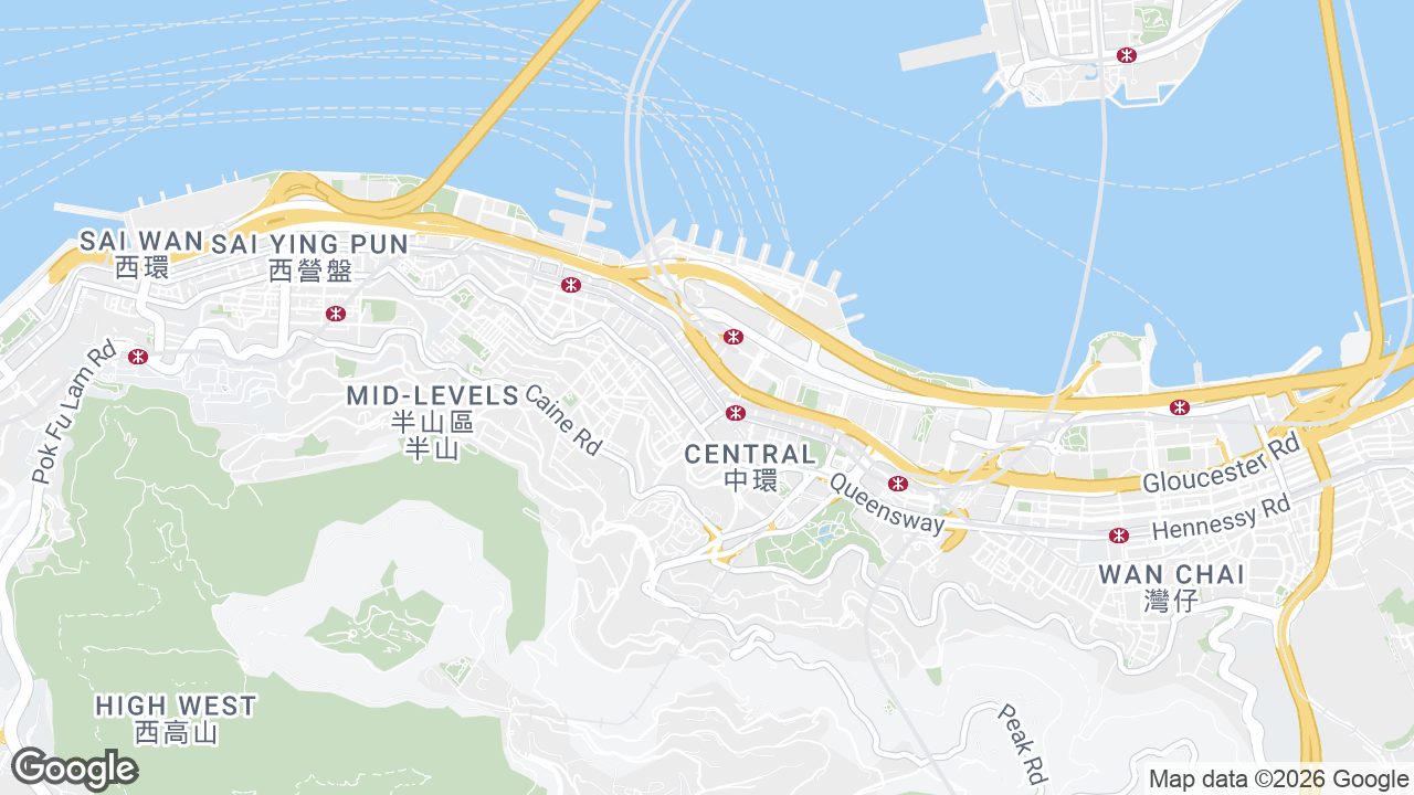 Map showing where One Chinachem, Central, Hong Kong is