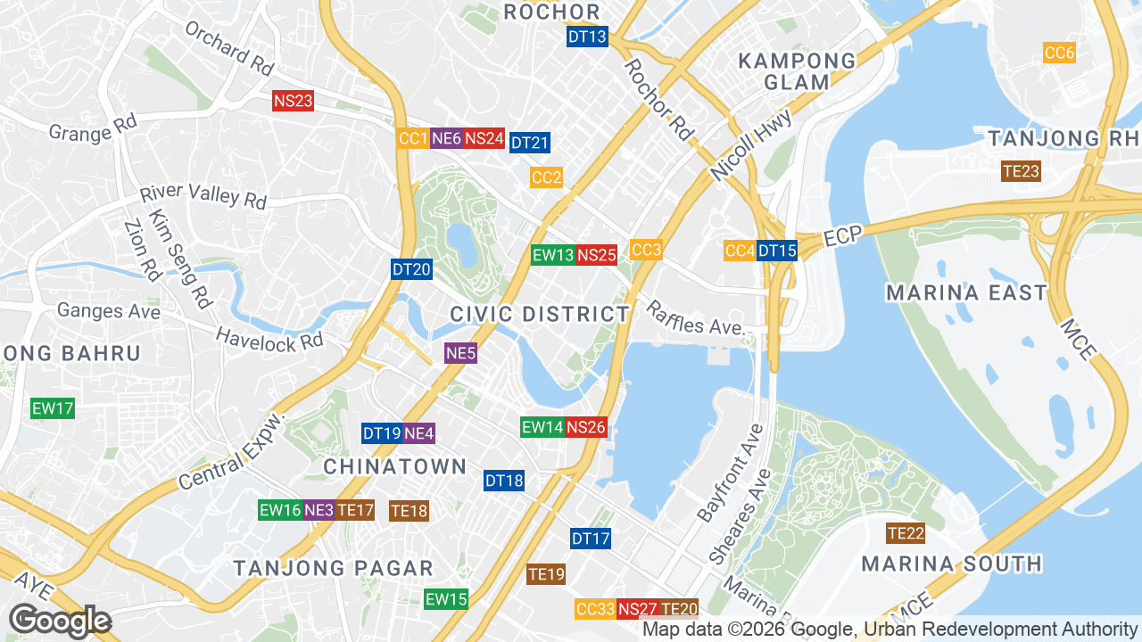 Map showing where Pacific Tech Centre, Harbourfront, Singapore is
