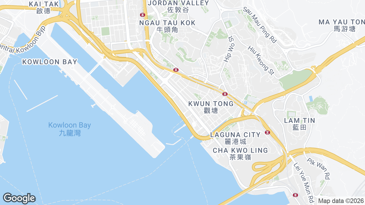 Map showing where Mai Hong Industrial Building, Kwun Tong, Hong Kong is