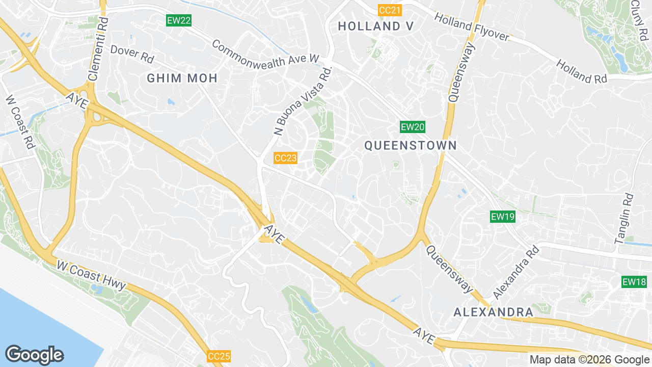 Map showing where Razer Sea Holland V, Holland Village, Singapore is